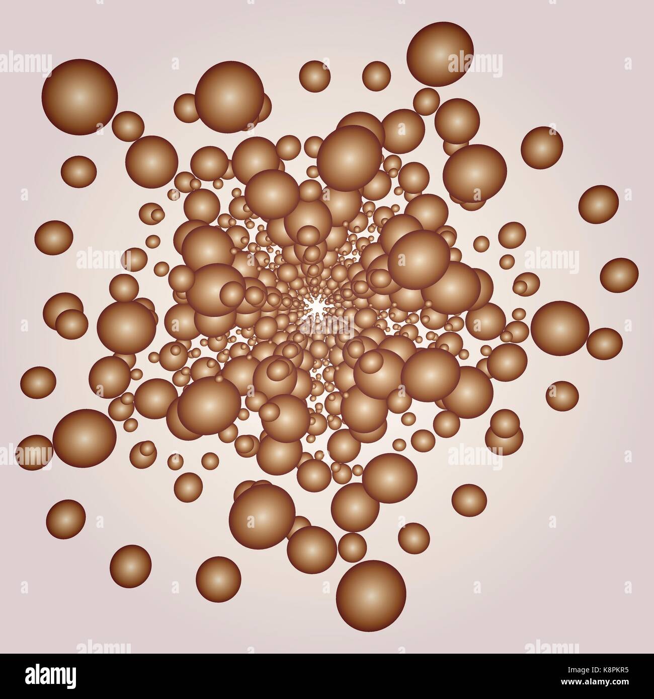 Illustration Vecteur de fond abstrait, Bubble Spirale, tunnel et enrouler. Illustration de Vecteur