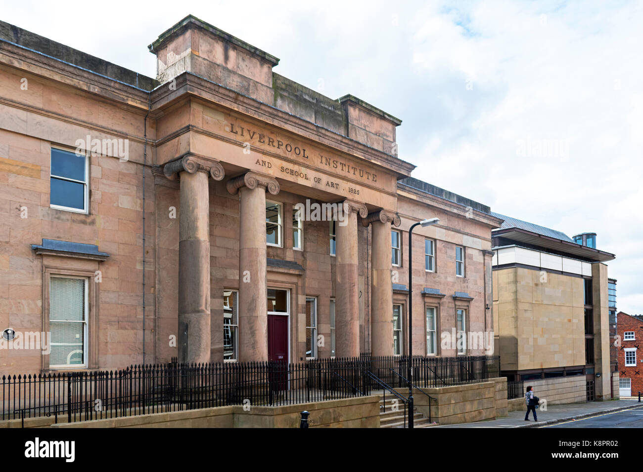 Institut des arts de Liverpool, situé au coeur de la ville de Liverpool, Angleterre, Grande-Bretagne, Royaume-Uni. Banque D'Images