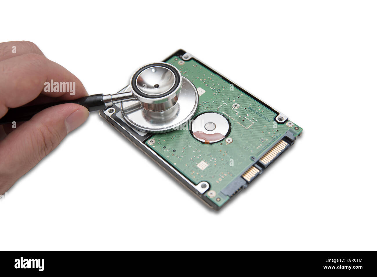 Virus informatique le diagnostic. Banque D'Images