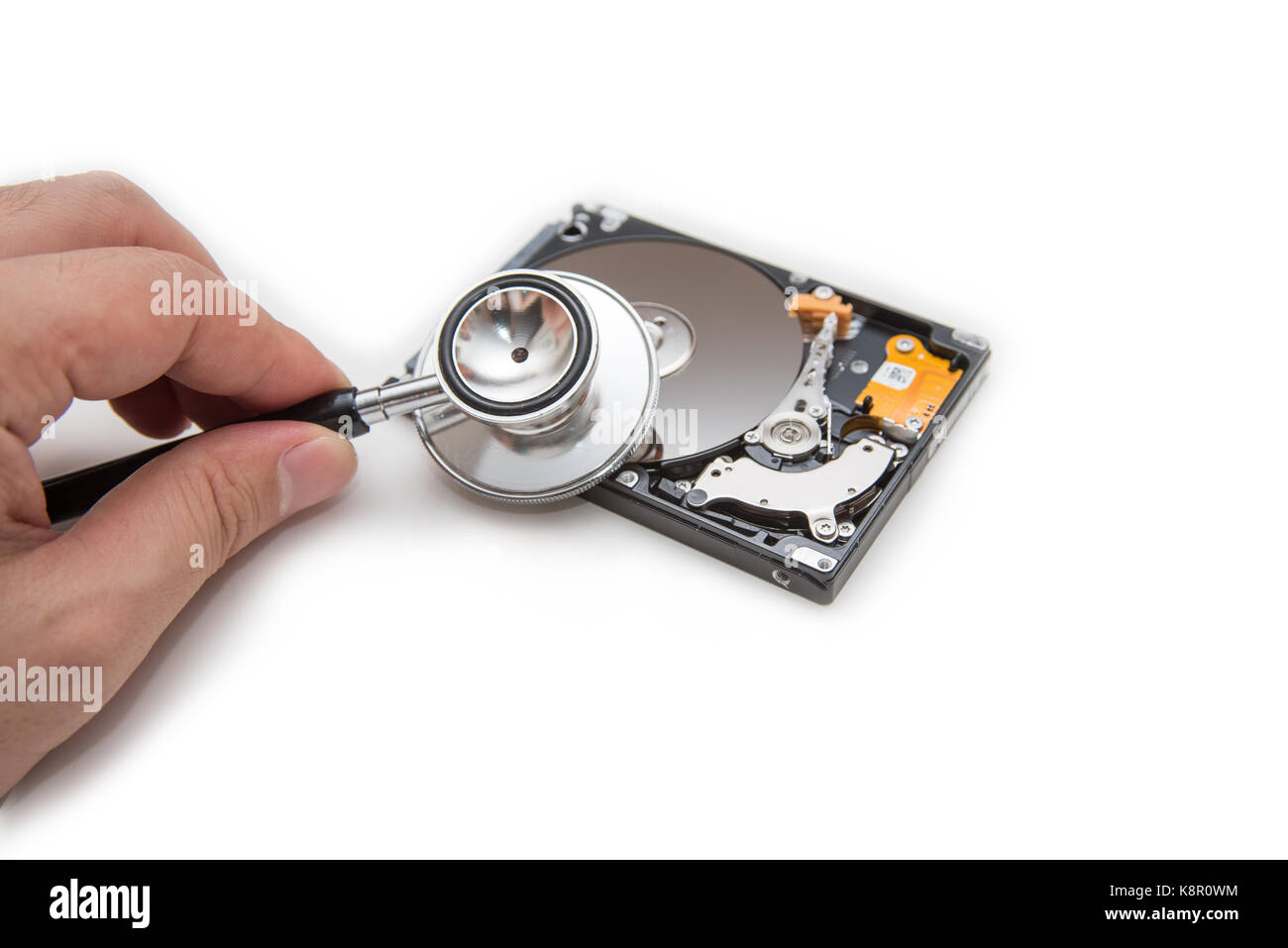 Virus informatique le diagnostic. Banque D'Images