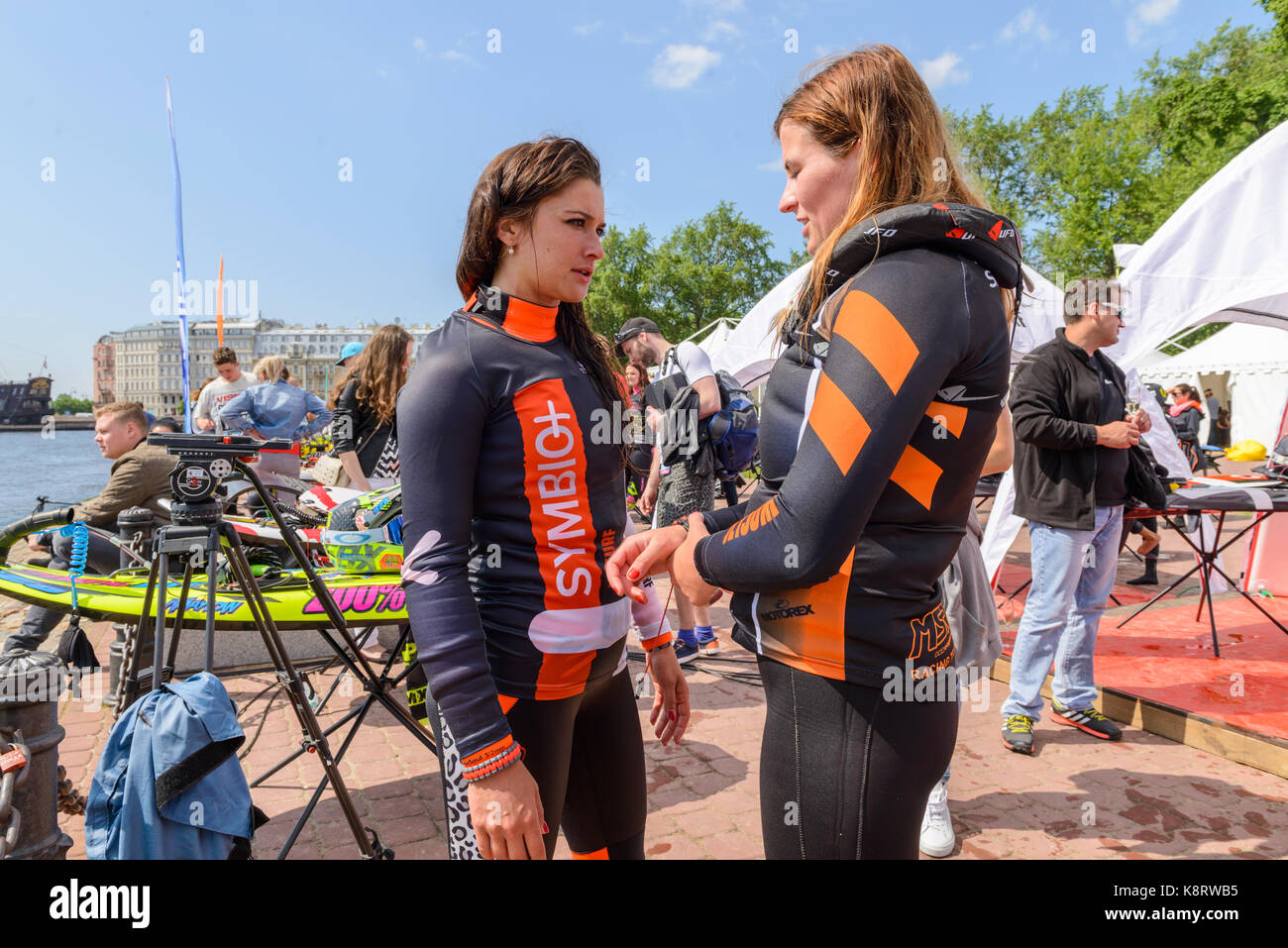 Saint-pétersbourg, Russie - 10 juin 2017 : Championnat du Monde 2017 de Surf Jet à Saint-pétersbourg 'Les ailes sur la Neva' Saint-Pétersbourg, 10 juin 2017 Banque D'Images