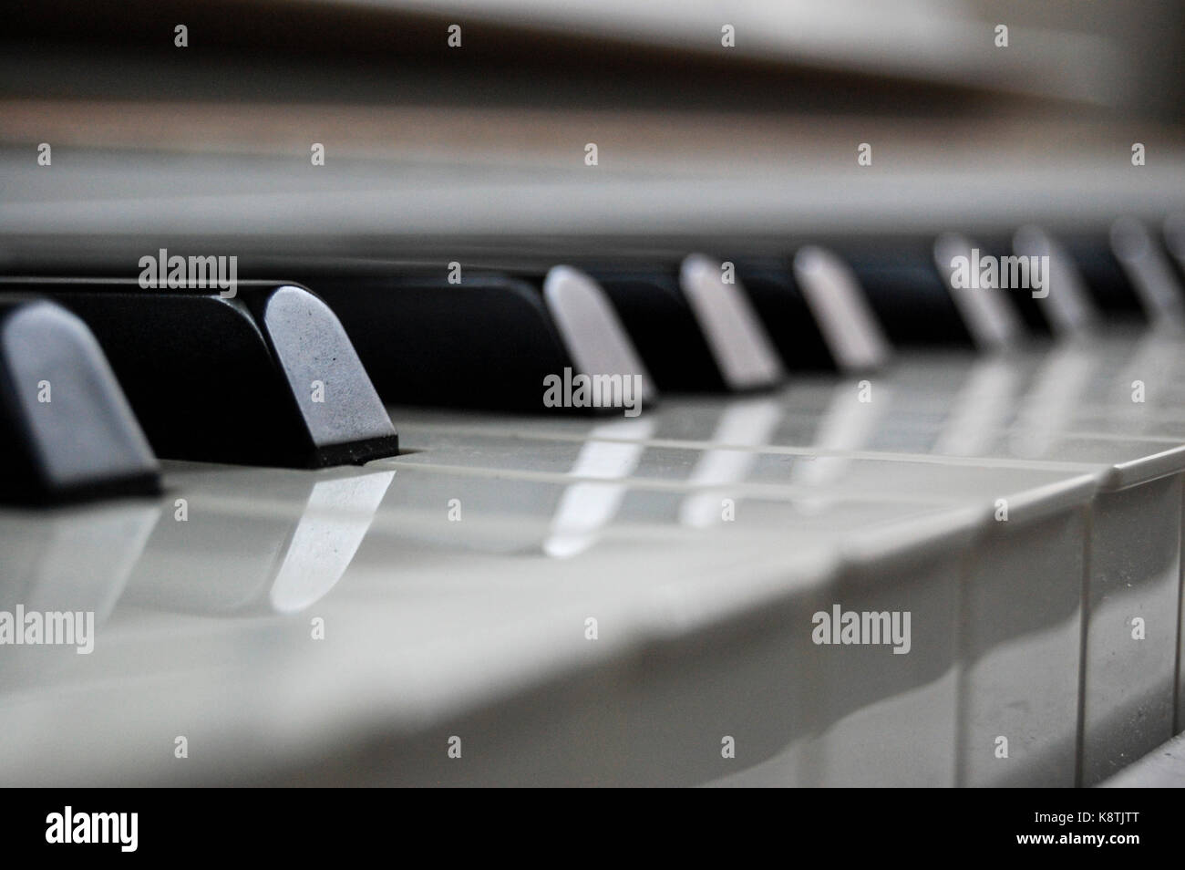 Close up d'un clavier de piano Banque D'Images