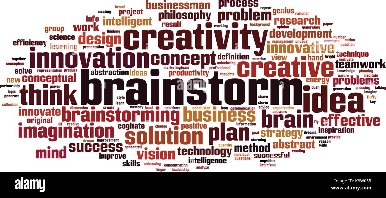 Brainstorm mot concept cloud. vector illustration Illustration de Vecteur