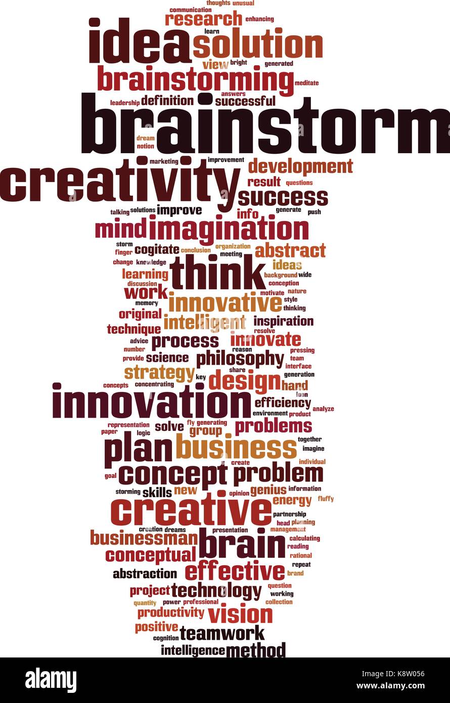 Brainstorm mot concept cloud. vector illustration Illustration de Vecteur