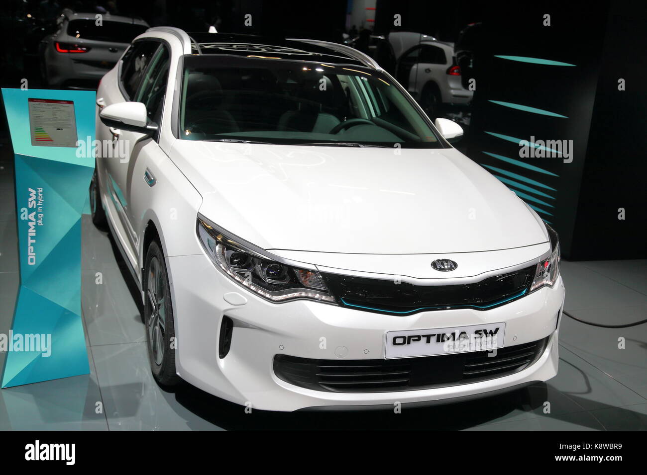 Les constructeurs du monde entier présentent leurs nouveaux modèles et concept-cars à l'occasion du salon de l'automobile voiture d'IAA de Francfort, Allemagne Banque D'Images