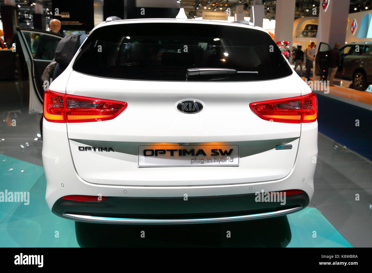 Les constructeurs du monde entier présentent leurs nouveaux modèles et concept-cars à l'occasion du salon de l'automobile voiture d'IAA de Francfort, Allemagne Banque D'Images