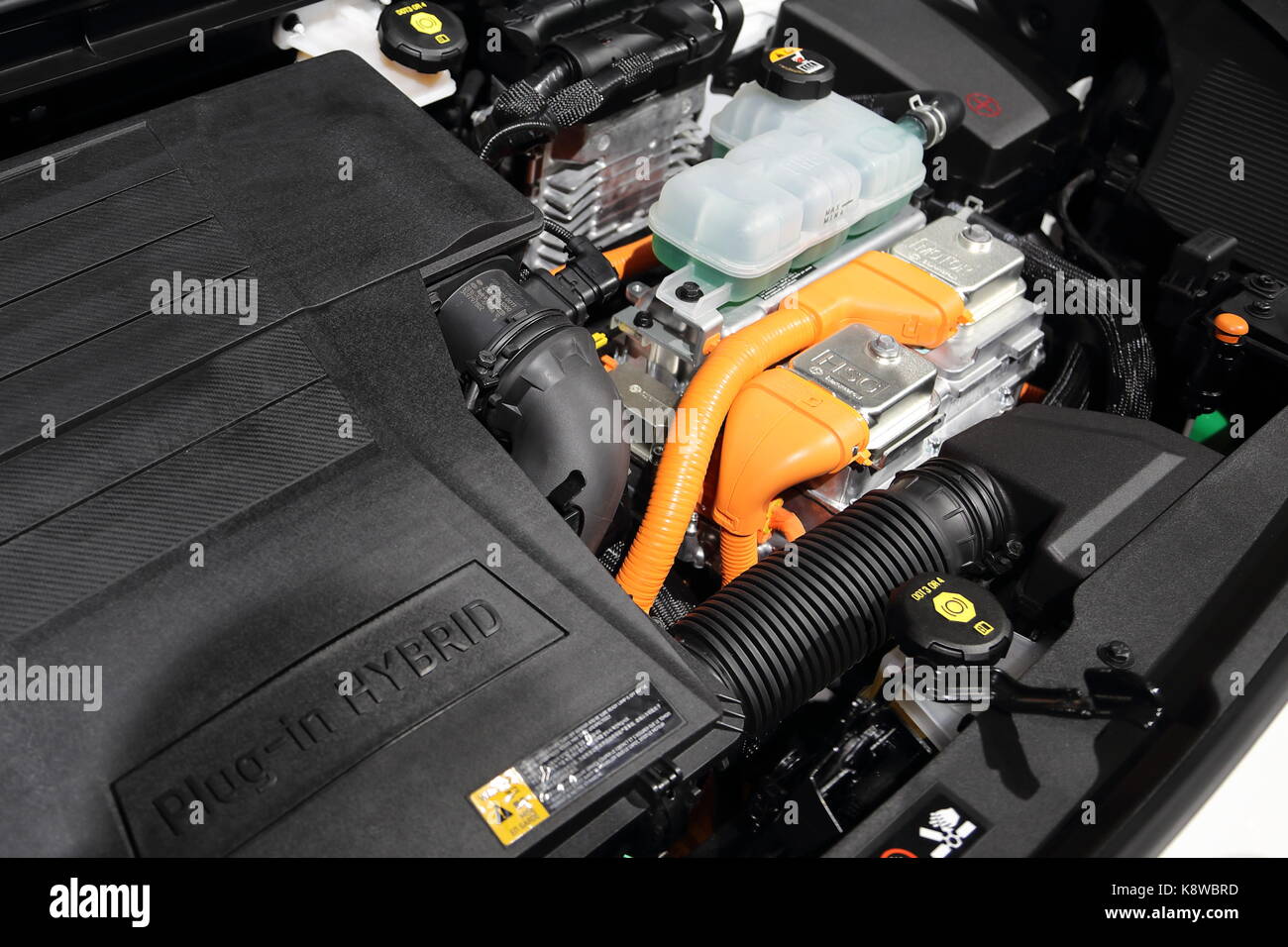 Les constructeurs du monde entier présentent leurs nouveaux modèles et concept-cars à l'occasion du salon de l'automobile voiture d'IAA de Francfort, Allemagne Banque D'Images