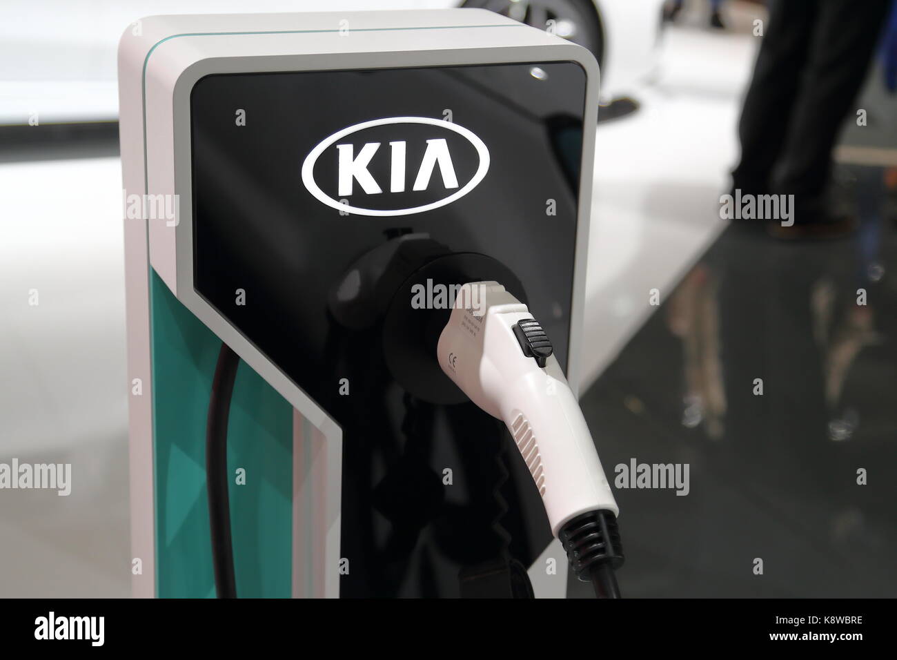 Les constructeurs du monde entier présentent leurs nouveaux modèles et concept-cars à l'occasion du salon de l'automobile voiture d'IAA de Francfort, Allemagne Banque D'Images