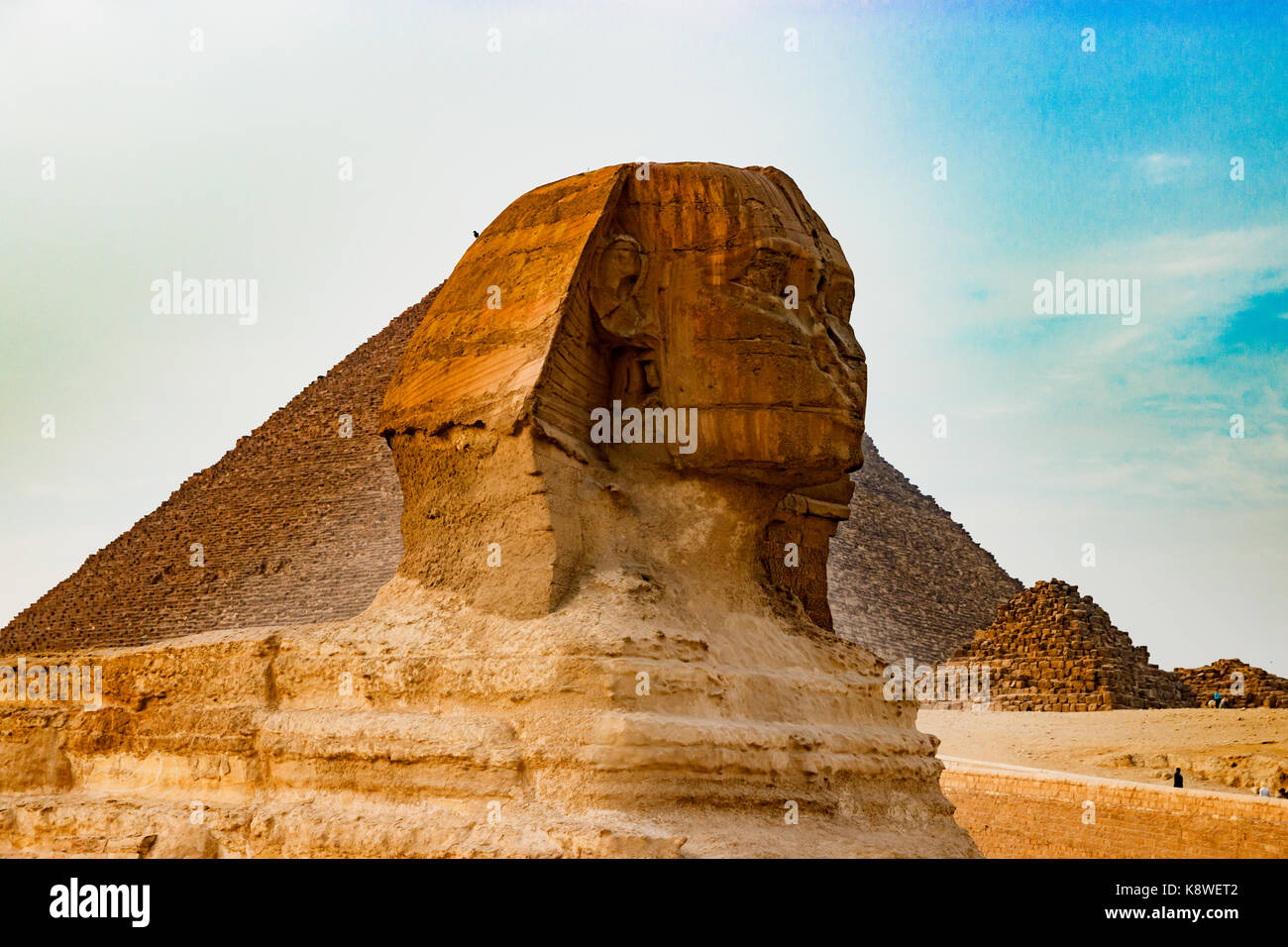 Le sphinx au Caire, Egypte Banque D'Images