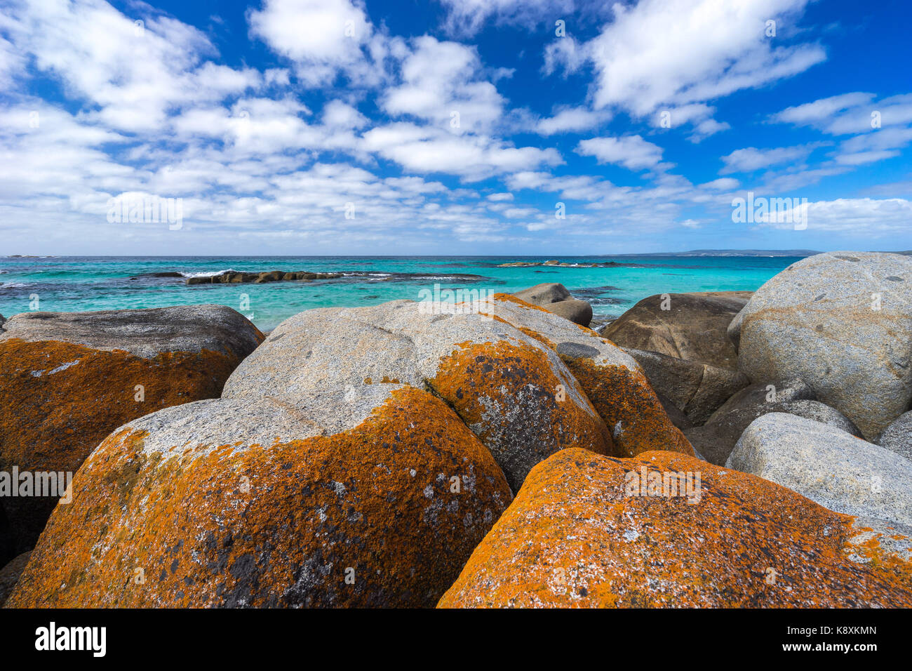 Bay of fires, Tasmanie Banque D'Images