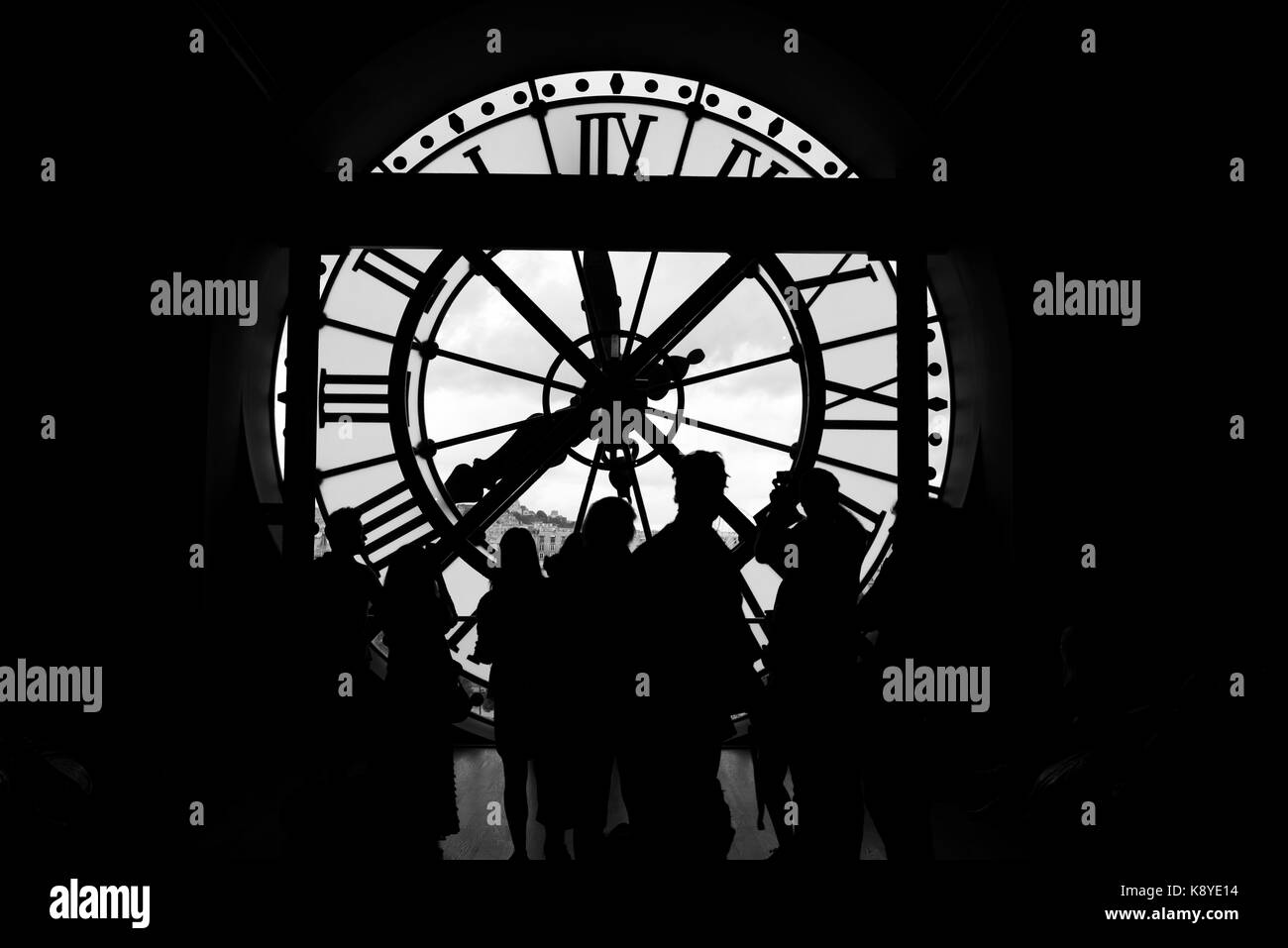 Horloge du Musée d'Orsay, Victor Laloux, salle principale Banque D'Images