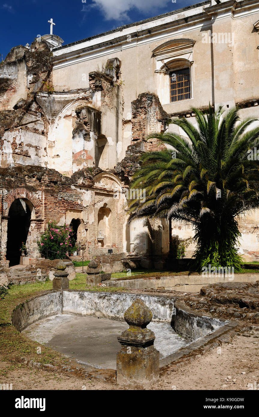 Les ruines dans le cadre d'un tremblement de terre dans la région de la ville d'Antigua au Guatemala, Amérique centrale Banque D'Images