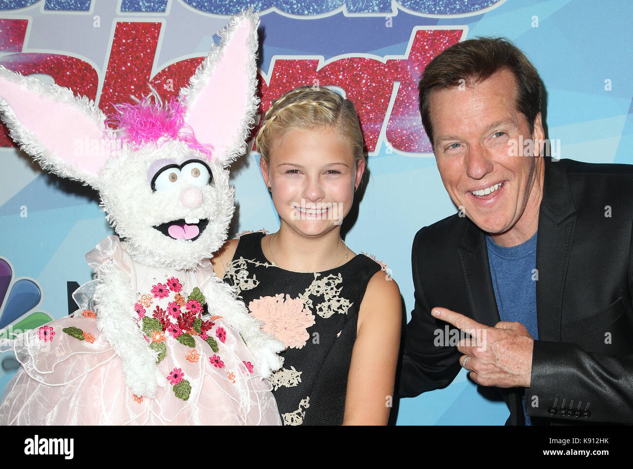 Hollywood, États-Unis. 20 septembre 2017. Darci Lynne, Jeff Dunham, aux ÉTATS-UNIS, A REMPORTÉ 12 FINALES DE LA SAISON DES TALENTS au Dolby Theatre le 20 septembre 2017 à Los Angeles, en Californie. Crédit: Mediapunch Inc/Alay Live News Banque D'Images