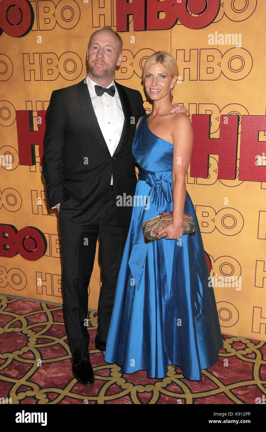 Los Angeles, Californie, USA. Sep 17, 2017 17 septembre 2017. - Los Angeles, California USA - l'acteur Matt Walsh à la ''hbo emmy party'' qui a eu lieu au Pacific design center, los angeles, ca. crédit : Paul Fenton/zuma/Alamy fil live news Banque D'Images