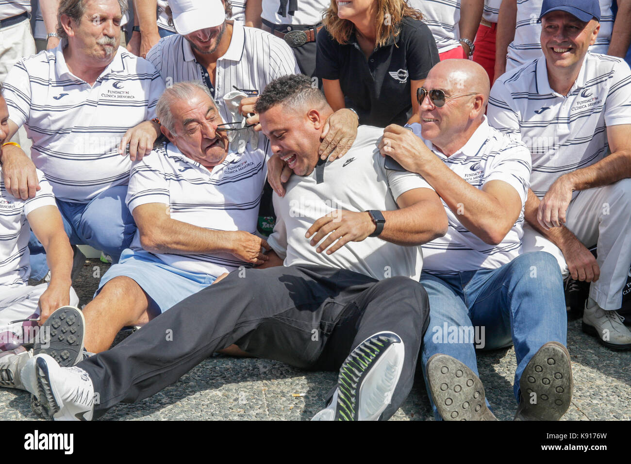 Ronaldo nazario durant la présentation de la fondation du tournoi de golf 18-Minorque la razon à Madrid jeudi, sept. 21, 2017. crédit : gtres información más comuniación sur ligne, s.l./Alamy live news Banque D'Images