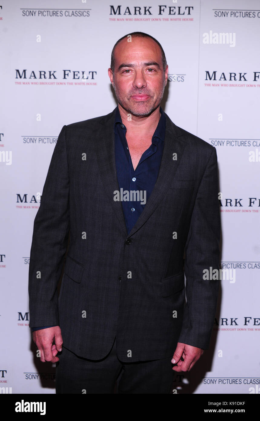 New YORK, NY - 21 septembre: Peter Landeseman assiste à la "Mark Felt: L'homme Qui A Fait Tomber la Maison Blanche" New York première à l'hôtel Whitby le 21 septembre 2017 à New York City. @John Palmer/Media Punch Banque D'Images