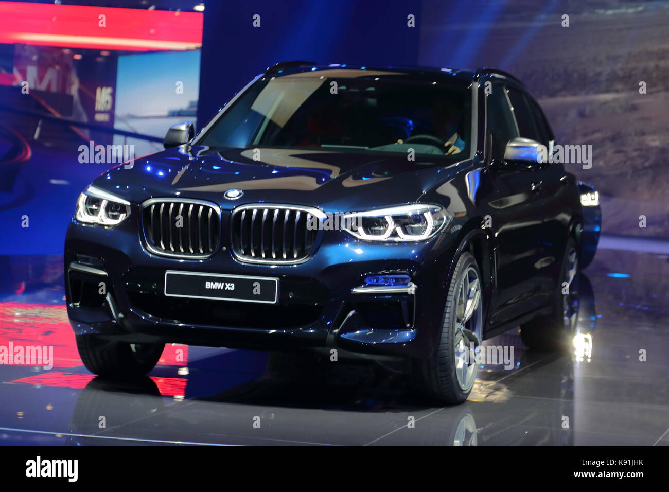 Les constructeurs du monde entier présentent leurs nouveaux modèles et concept-cars à l'occasion du salon de l'automobile voiture d'IAA de Francfort, Allemagne Banque D'Images
