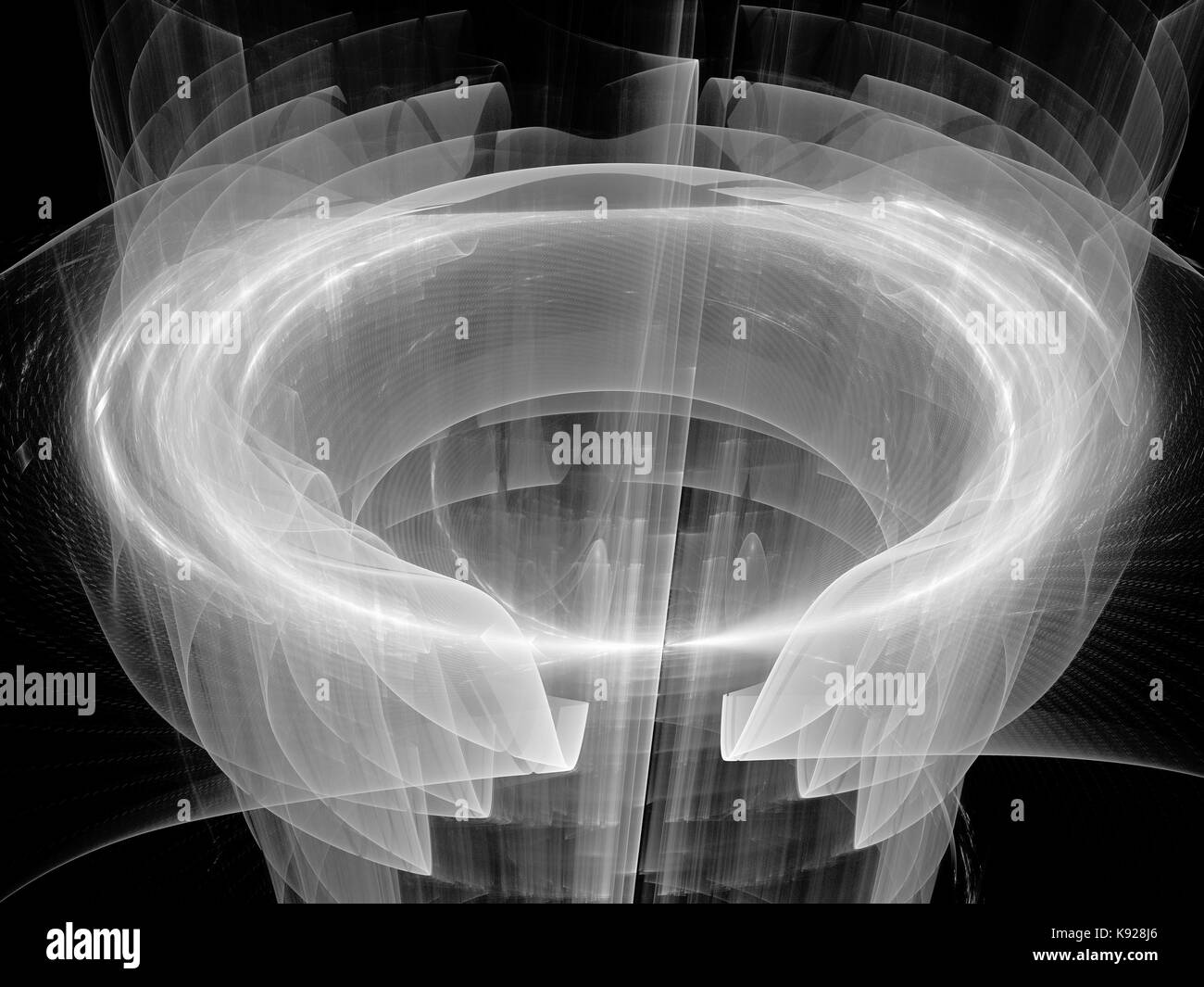 Domaine de l'énergie circulaire haute puissance générée par ordinateur, la texture fond abstrait, 3D Rendering Banque D'Images