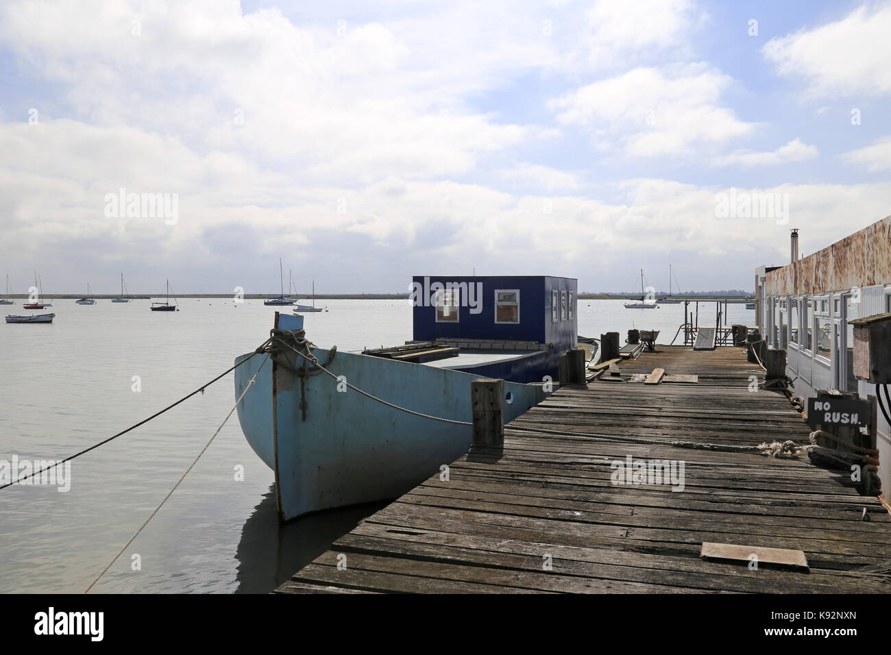 Le quai, Burnham-on-Crouch, Maldon, Essex, Angleterre, Grande-Bretagne, Royaume-Uni, UK, Europe Banque D'Images