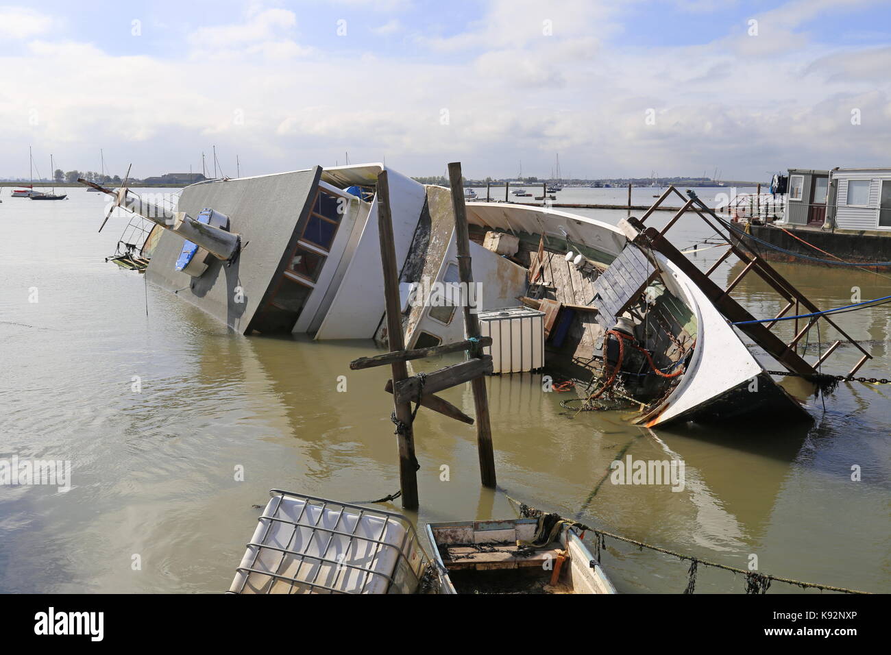 Le quai, Burnham-on-Crouch, Maldon, Essex, Angleterre, Grande-Bretagne, Royaume-Uni, UK, Europe Banque D'Images