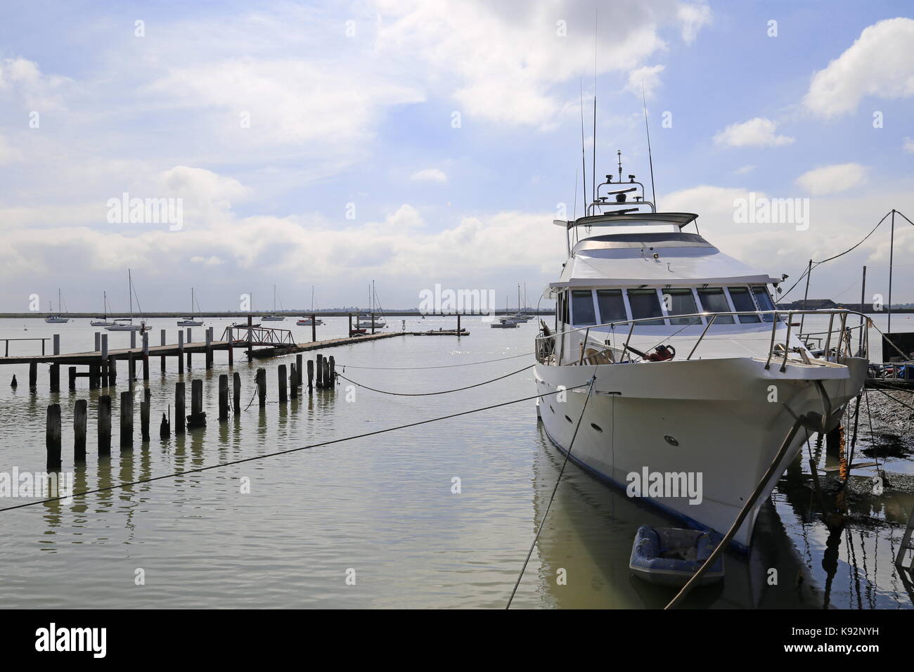 Le quai, Burnham-on-Crouch, Maldon, Essex, Angleterre, Grande-Bretagne, Royaume-Uni, UK, Europe Banque D'Images