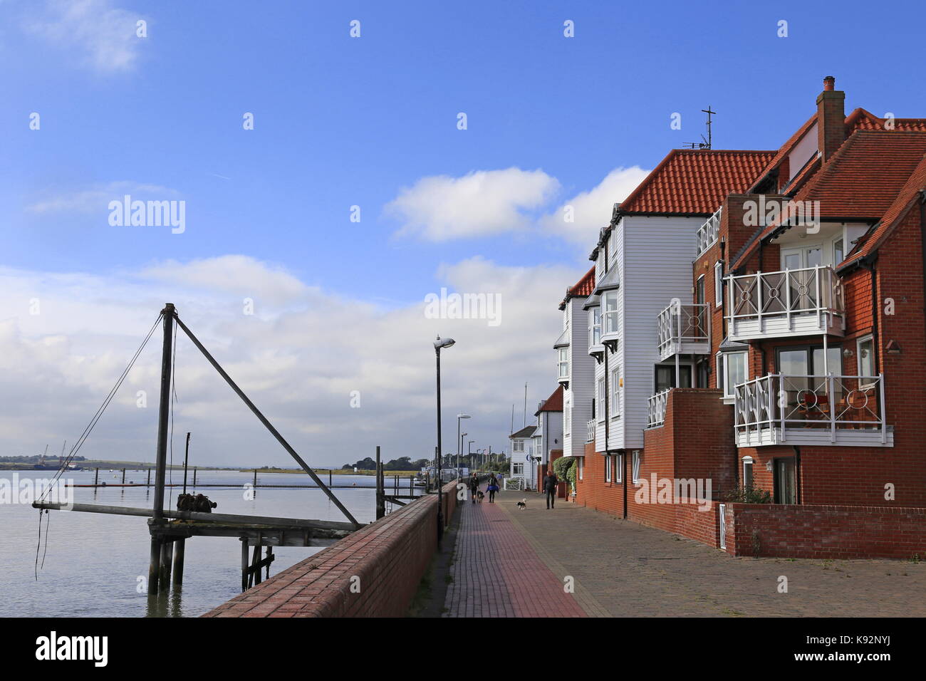 Le quai, Burnham-on-Crouch, Maldon, Essex, Angleterre, Grande-Bretagne, Royaume-Uni, UK, Europe Banque D'Images