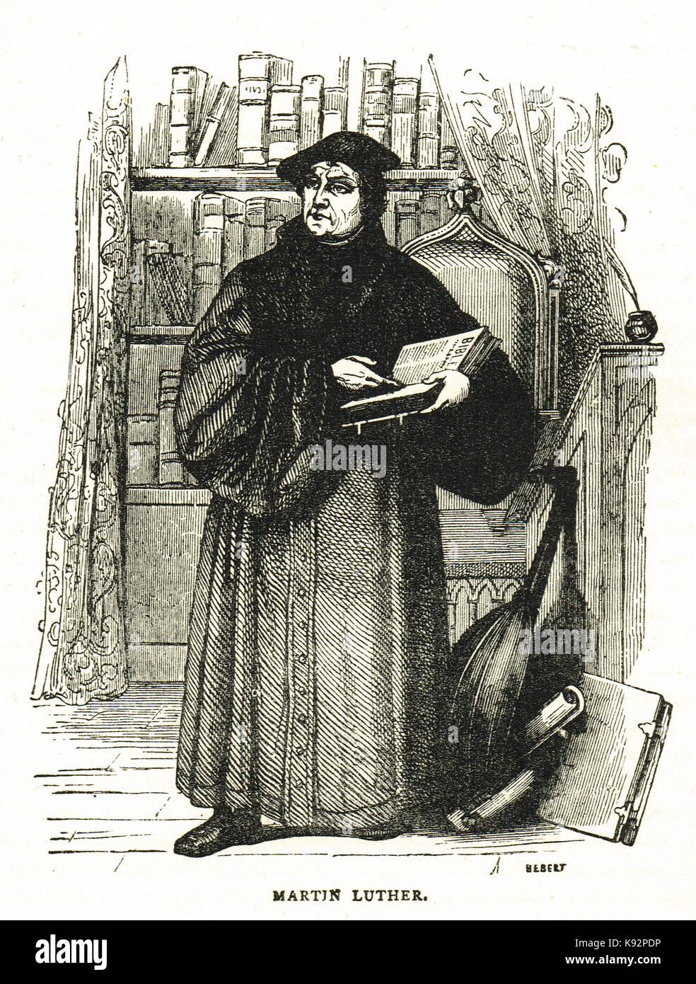 Réformateur protestant Martin Luther (1483-1546) Banque D'Images