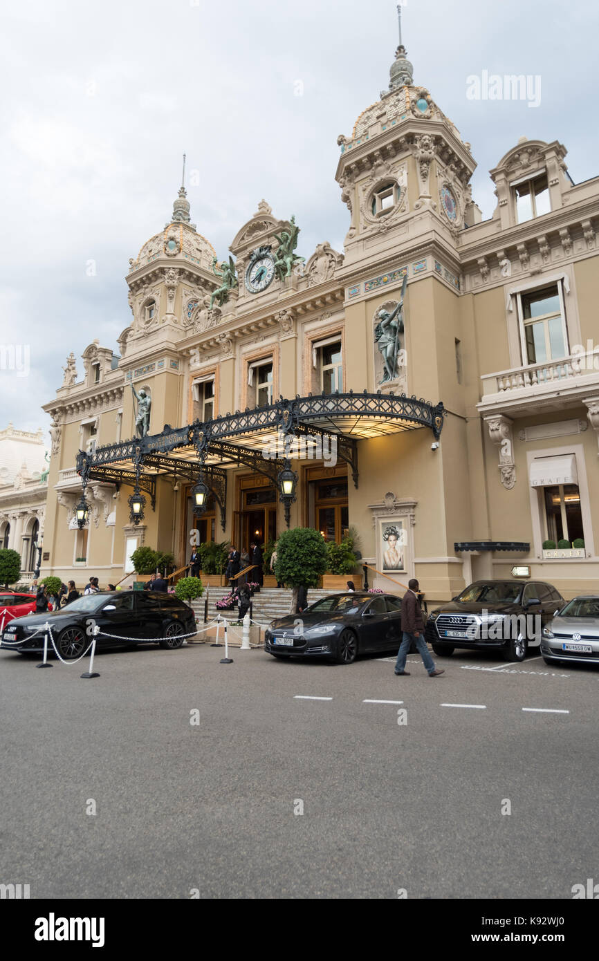 Vue avant de la célèbre Grand Casino de Monte Carlo Banque D'Images