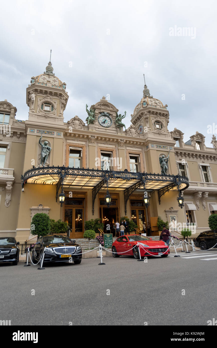 Vue avant de la célèbre Grand Casino de Monte Carlo Banque D'Images