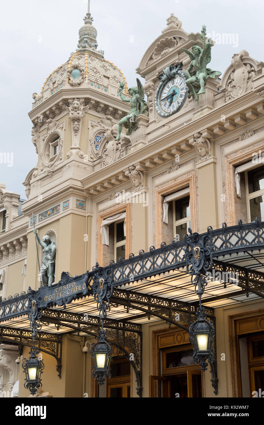 Vue avant de la célèbre Grand Casino de Monte Carlo Banque D'Images