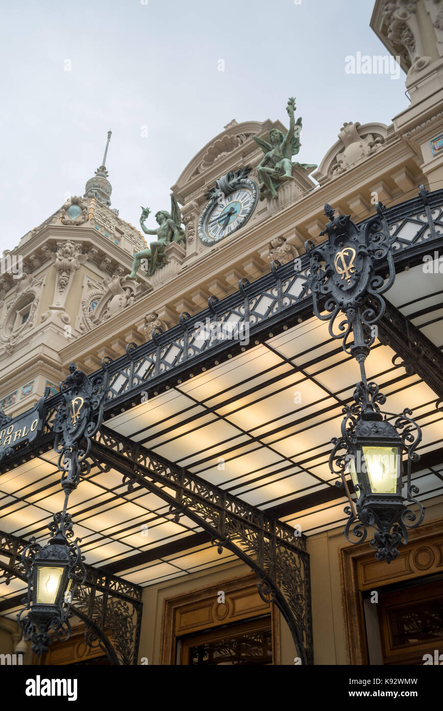 Vue avant de la célèbre Grand Casino de Monte Carlo Banque D'Images