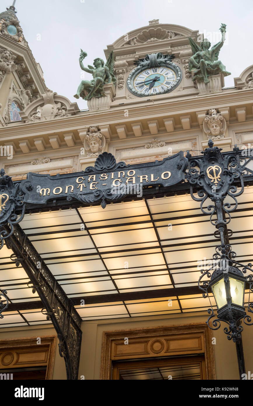 Vue avant de la célèbre Grand Casino de Monte Carlo Banque D'Images