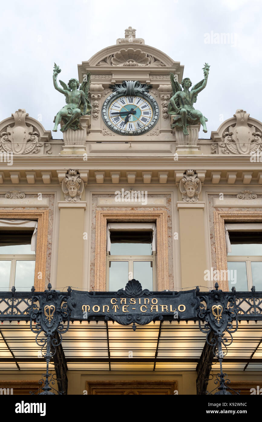 Vue avant de la célèbre Grand Casino de Monte Carlo Banque D'Images