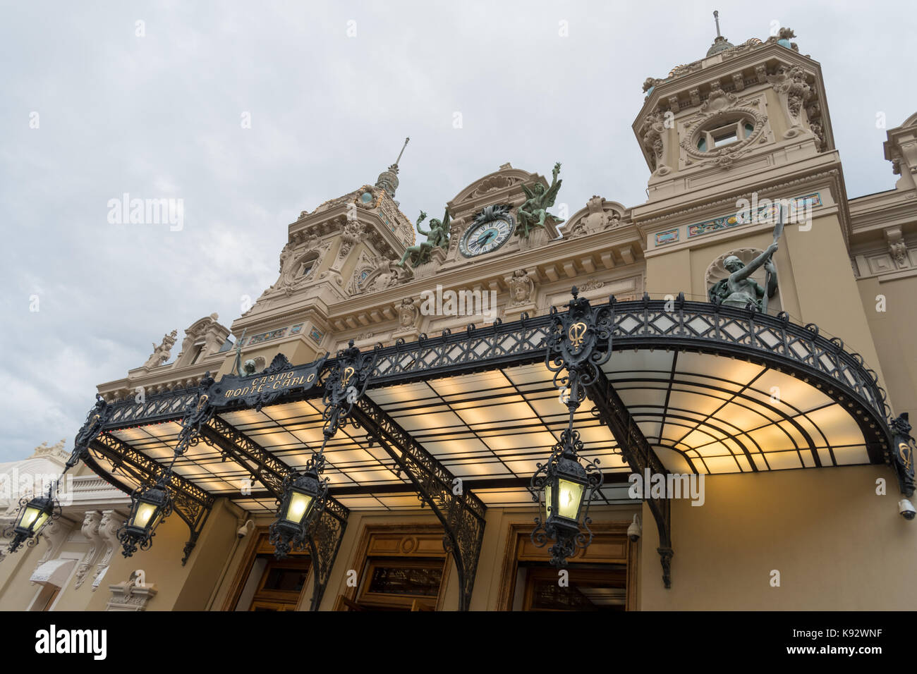 Vue avant de la célèbre Grand Casino de Monte Carlo Banque D'Images