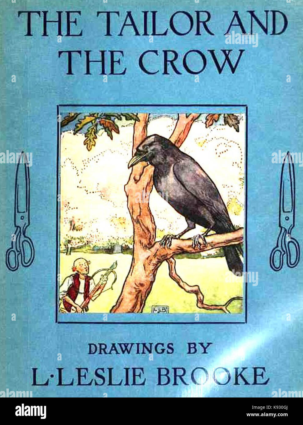 LeslieBrooke, le tailleur et le corbeau couvrir Banque D'Images