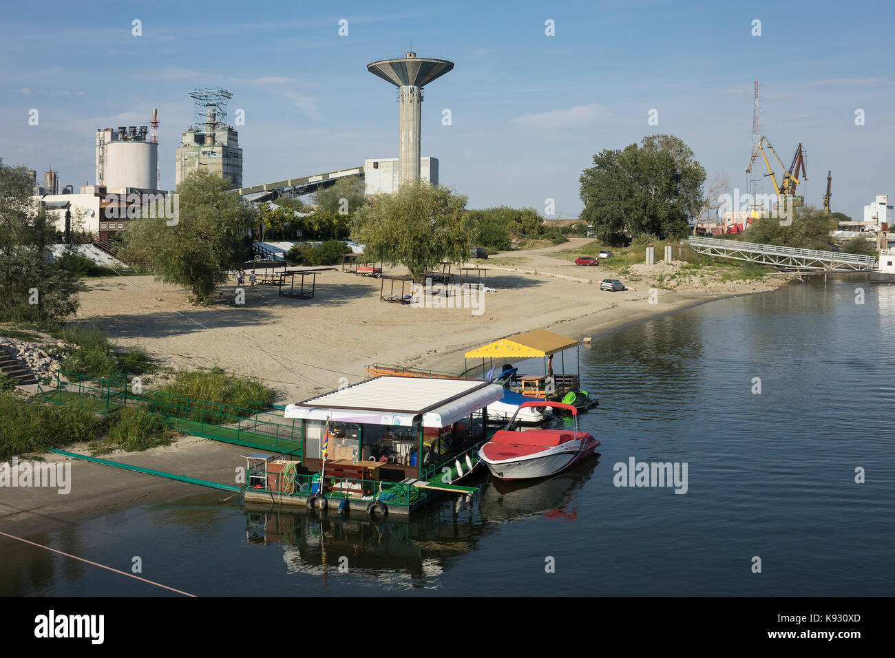 Roumanie Turnu Magurele Port Sur La Rivi re Danube Photo Stock Alamy