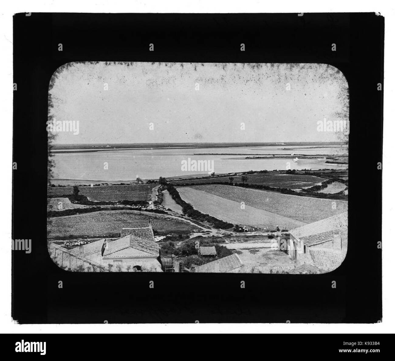Les saintes maries. vue prise du haut du clocher. 1897 fonds trutat 51fi440 Banque D'Images