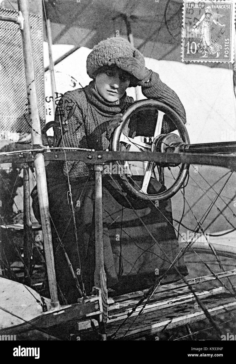 CPA AVIATION - E. GILBERT AVIATEUR AS DE LA 1ERE GUERRE avec Dédicace