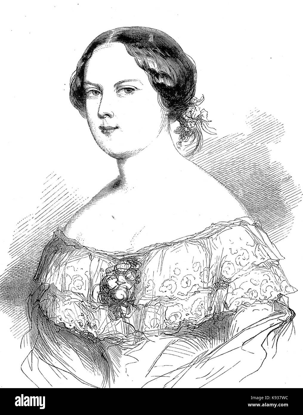 La princesse Marie Henriette d'Autriche, duchesse de Brabant, futur reine des Belges Banque D'Images