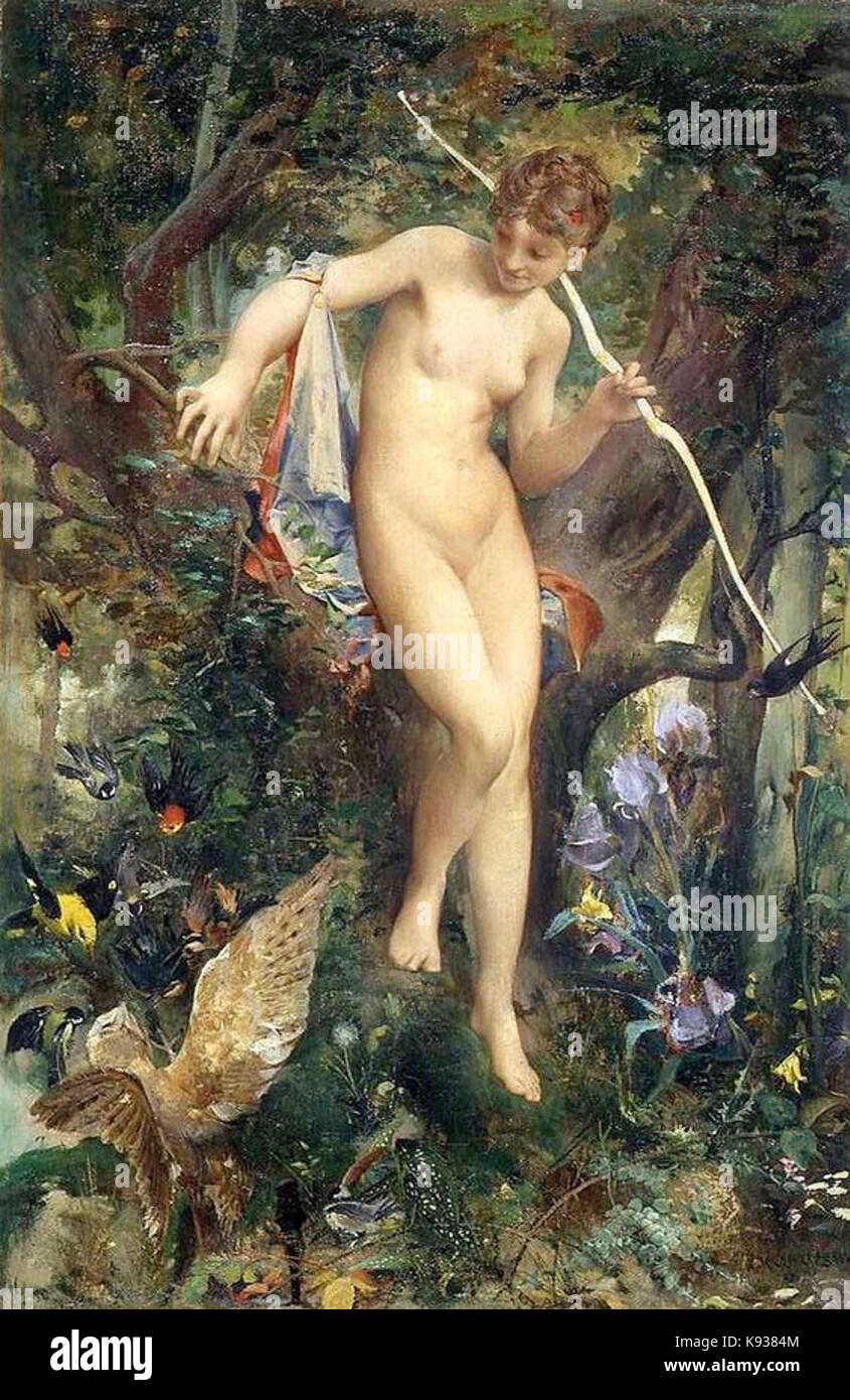 Luc Olivier Merson Diana Banque D'Images