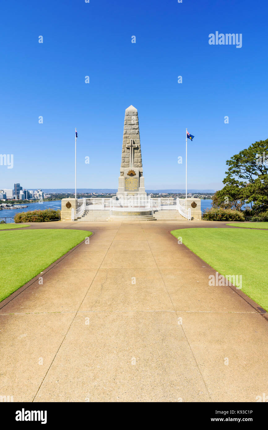 Mémorial de la guerre de l'État, Kings Park, Perth, Australie occidentale Banque D'Images