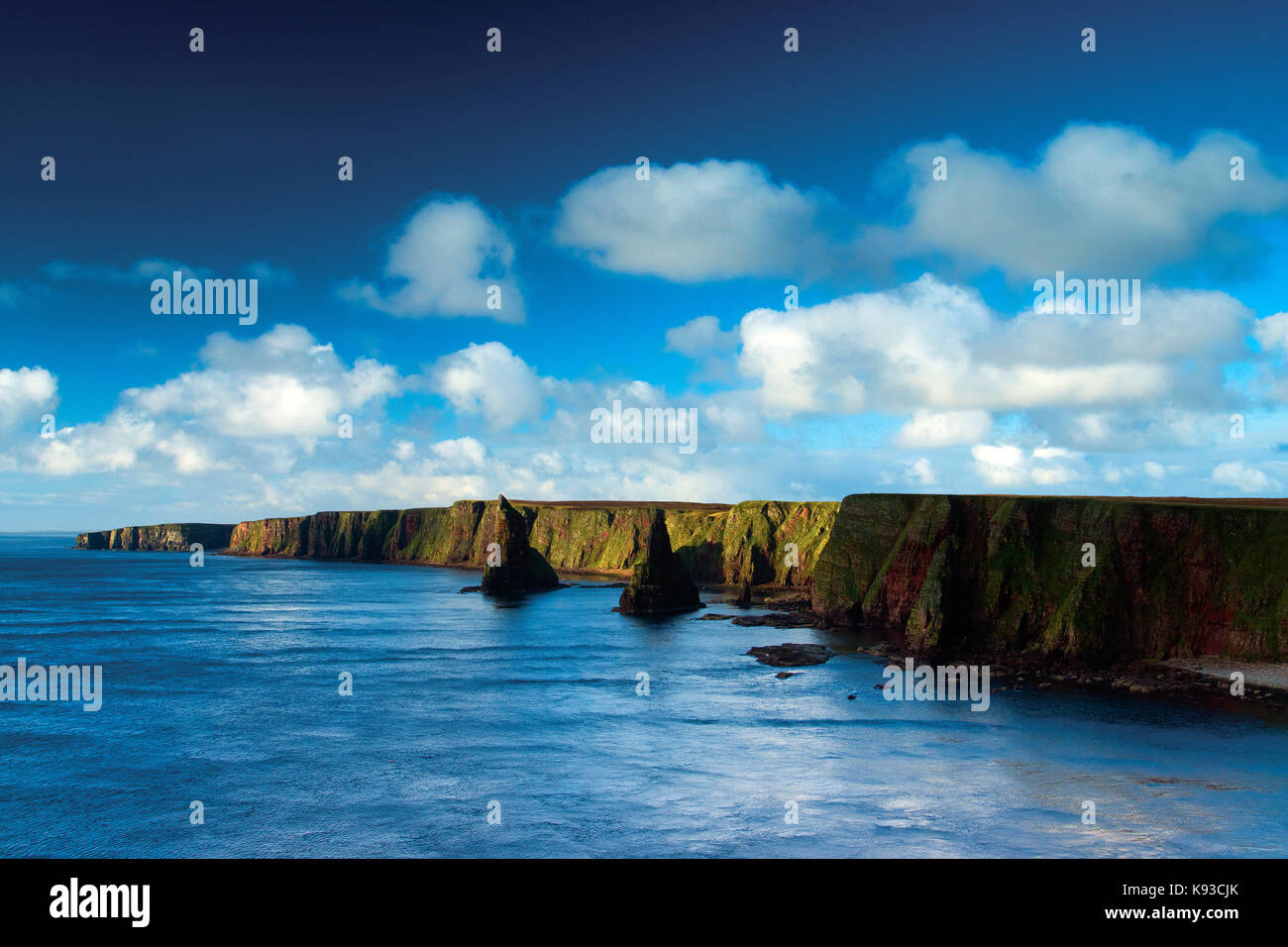 Duncansby Stacks de la mer et de la mer du Nord, Duncansby Head, John O' Groats, caithness Banque D'Images