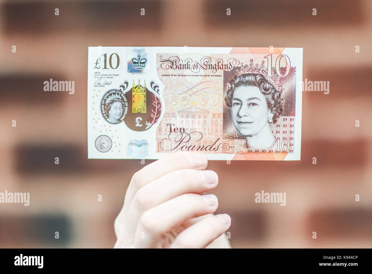 2017 Banque d'angleterre €10 note Banque D'Images