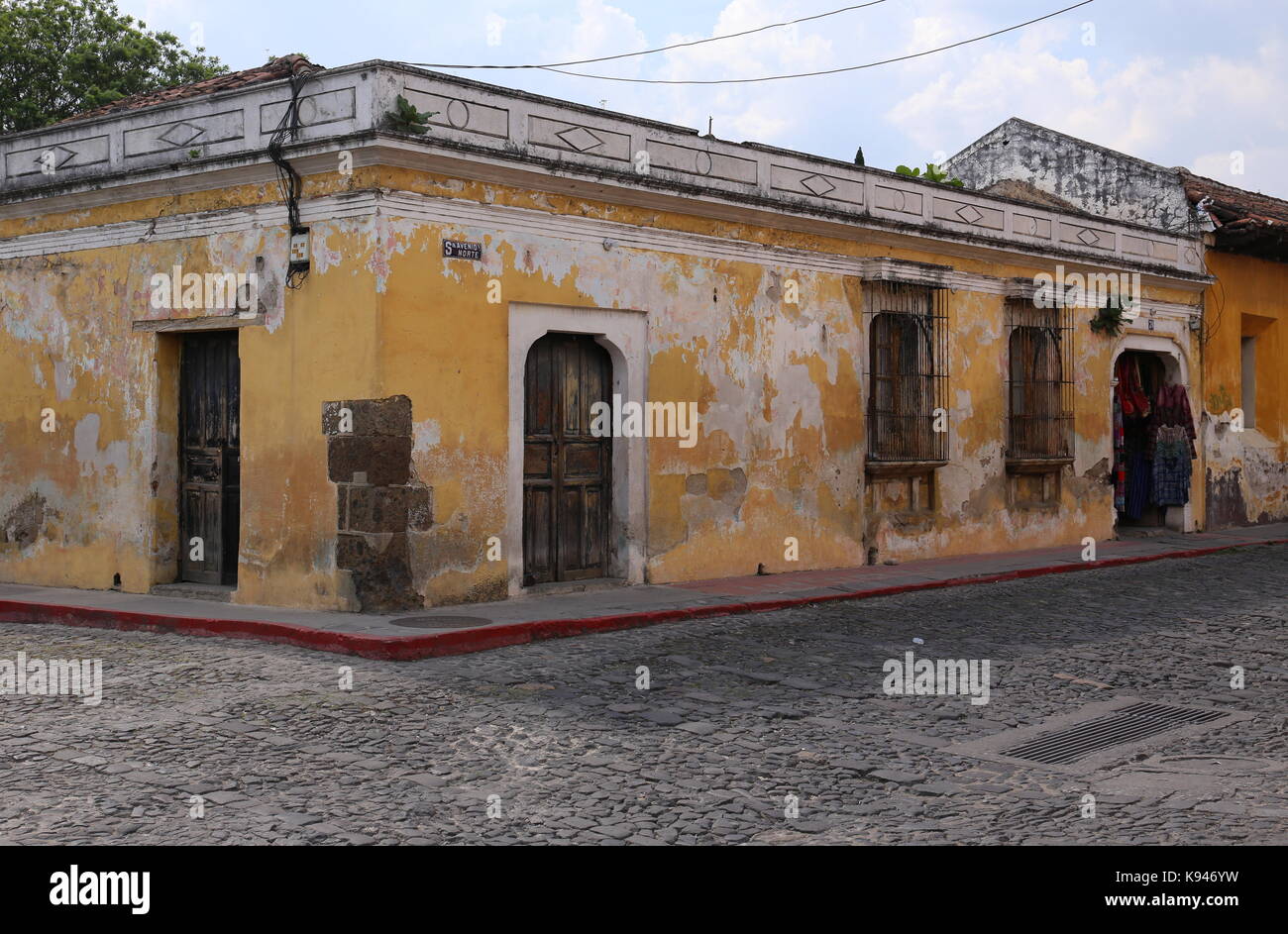 Scène de rue à Antigua, Guatemala en mai 2015 Banque D'Images