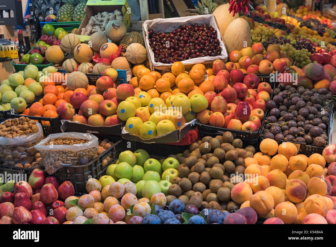 Marché Central Mercado do Bolhão Porto Portugal Banque D'Images