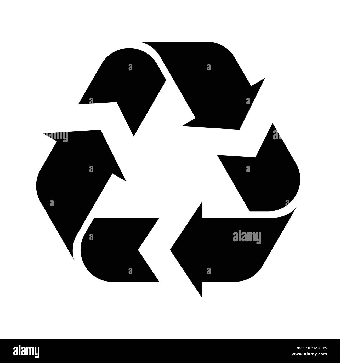 Symbole de recyclage illustration isolé sur fond blanc Illustration de Vecteur