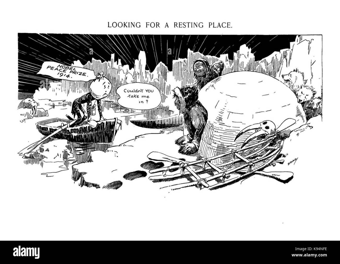 À la recherche d'un lieu de repos. Luther D. Bradley Banque D'Images