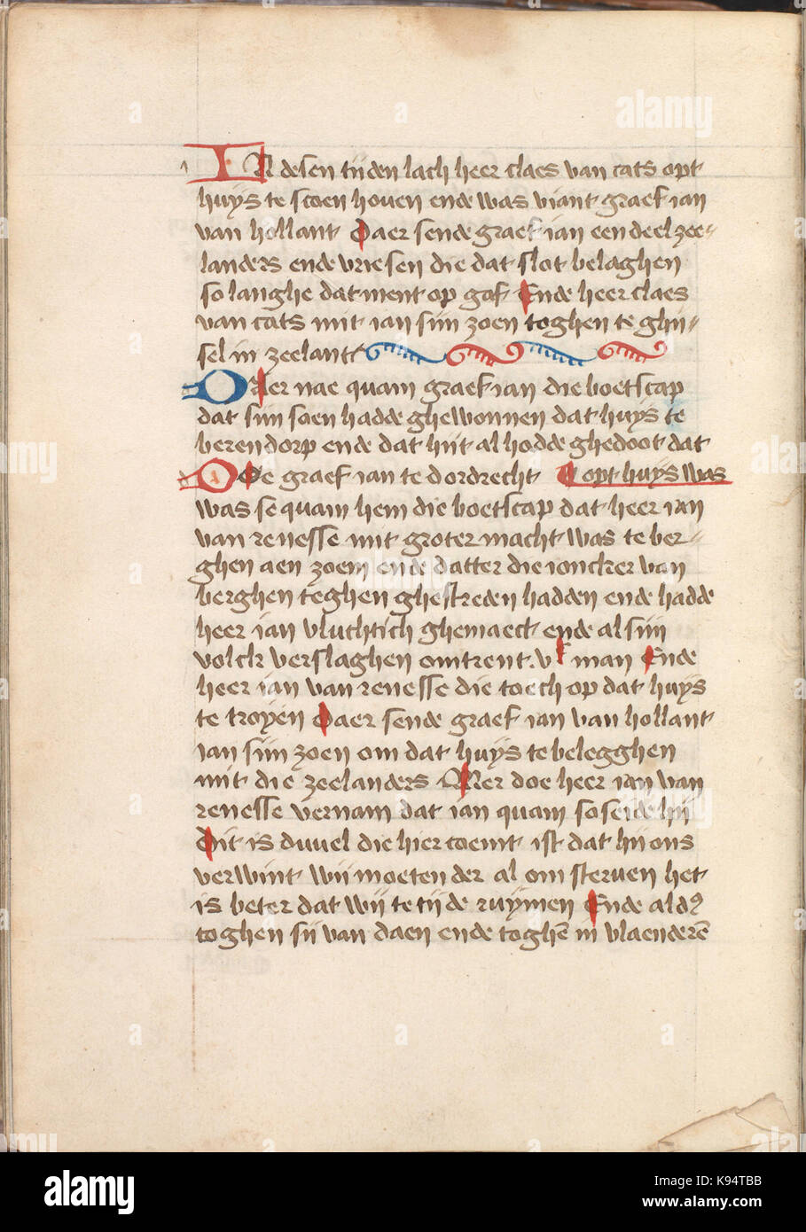 Kattendijkekroniek (ca. 1491 ko) 1900, 008 KW UN folium 271v Banque D'Images