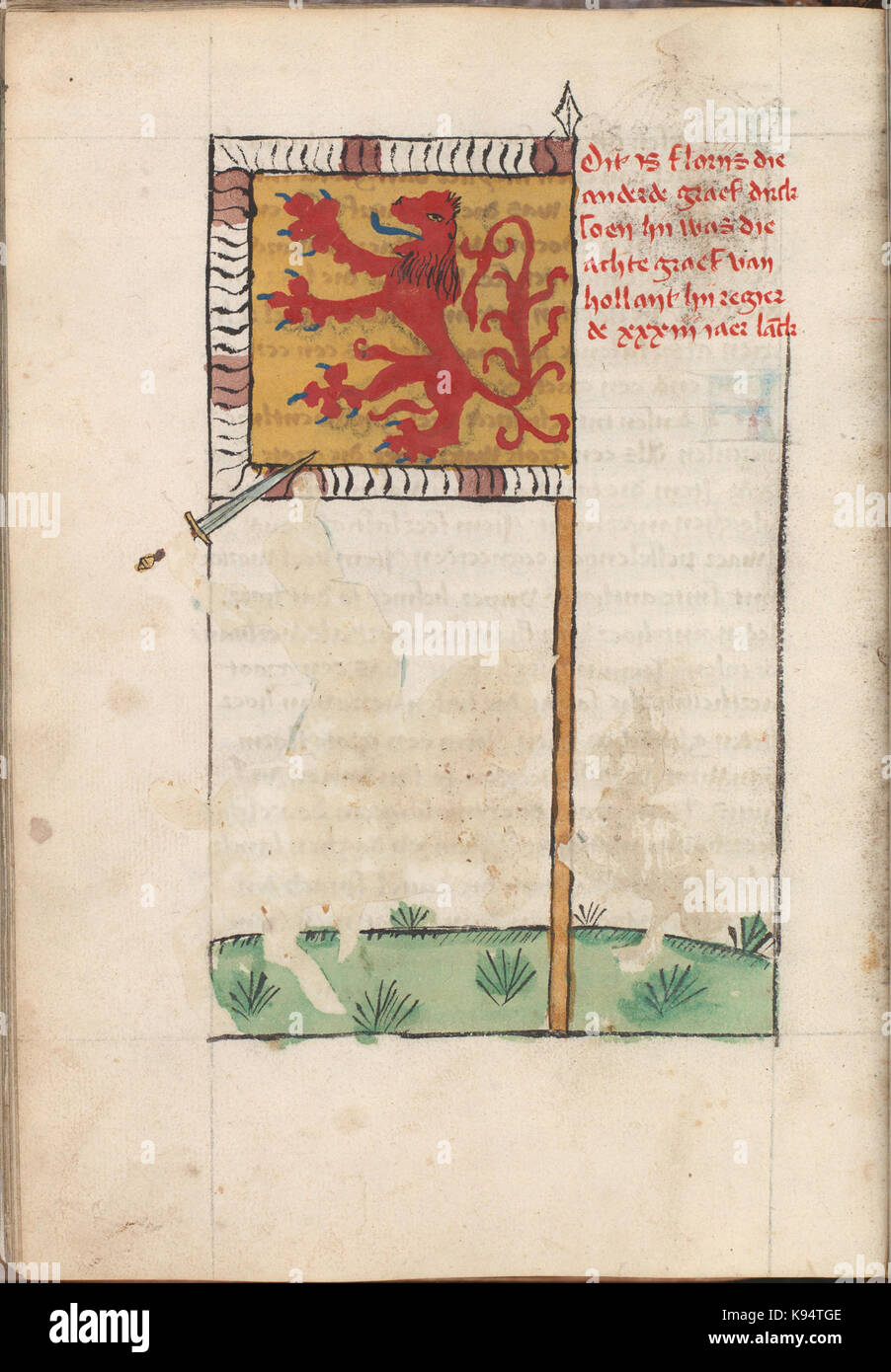 Le 'Kattendijkekroniek' est un manuscrit historique datant d'environ 1491. Ce folio, page 189v, fait partie d'une chronique illustrant les événements clés de l'époque à travers des dessins et des peintures, fournissant un aperçu précieux de l'histoire médiévale européenne. Banque D'Images Le 'Kattendijkekroniek' est un manuscrit historique datant d'environ 1491. Ce folio, page 189v, fait partie d'une chronique illustrant les événements clés de l'époque à travers des dessins et des peintures, fournissant un aperçu précieux de l'histoire médiévale européenne. Banque D'Images