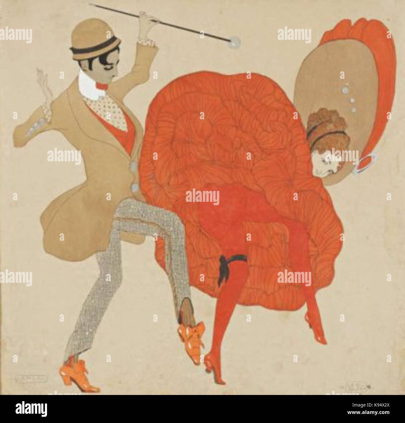 Leo Rauth CanCan Banque D'Images